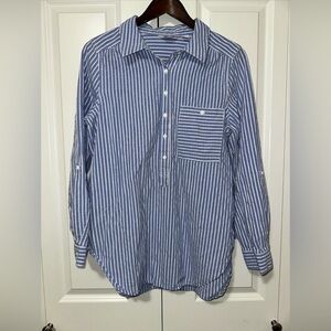 Caffe Marrahesh Lightweight Half Button Down Collared Blouse M